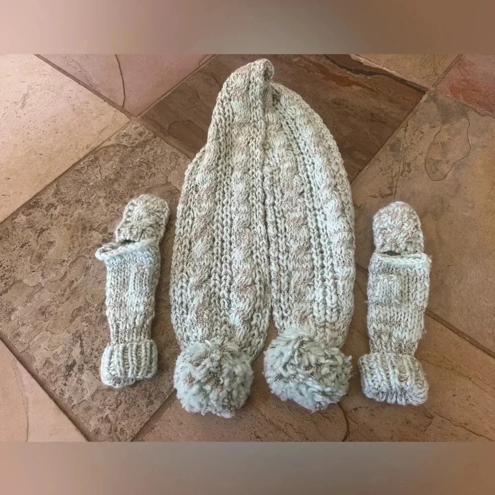 Toby Matching Scarf with Gloves Mittens Girl Youth Size